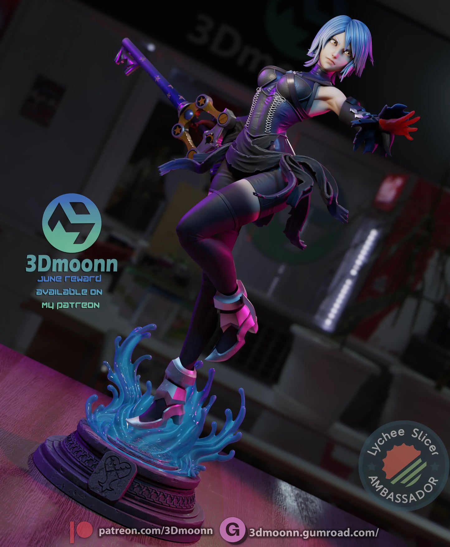 1:12 Water and Shadow | Anime Resin Garage Kit | 3Dmoonn