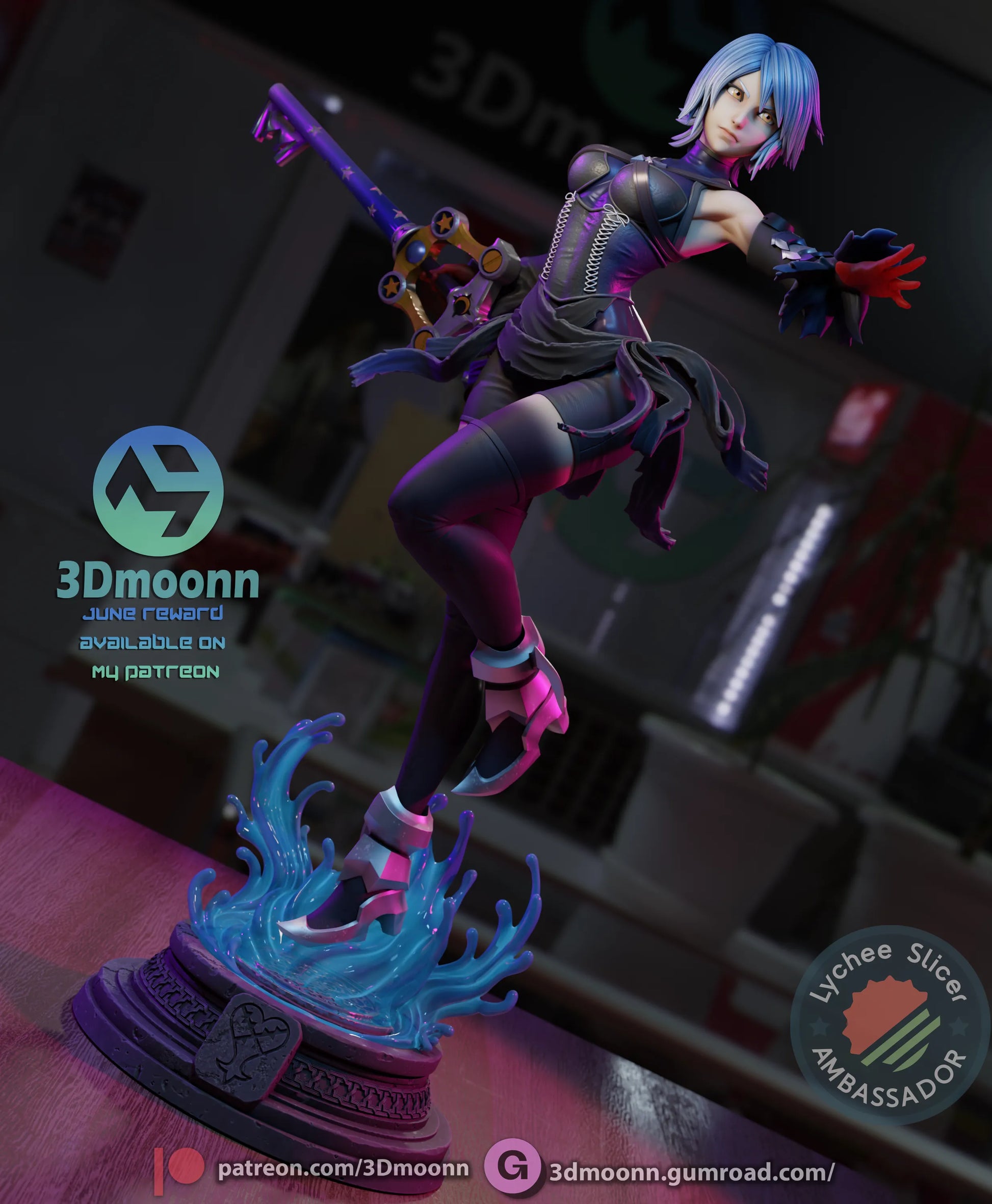 1:12 Water and Shadow | Anime Resin Garage Kit | 3Dmoonn