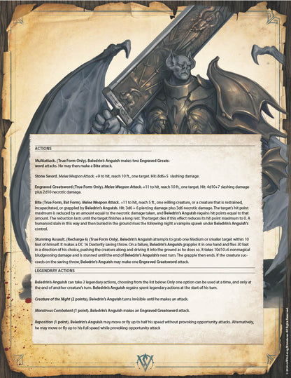 Beledrin's Anguish | Mini or Bust | Monster Miniature Statue | Witchsong Miniatures