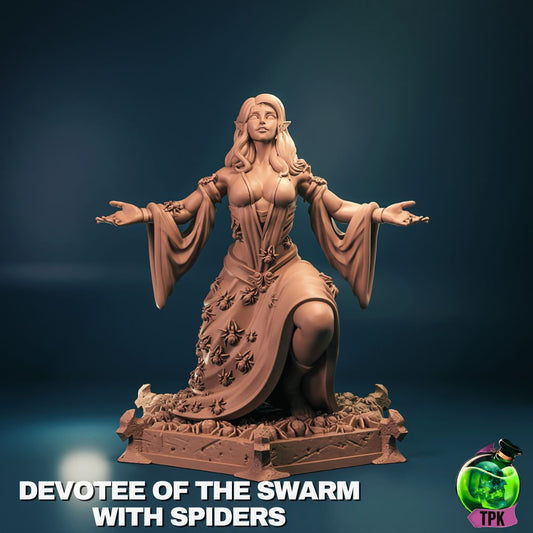 Devotee of the Spider Goddess | Tabletop Gaming Mini or Display Figure | TPKLab