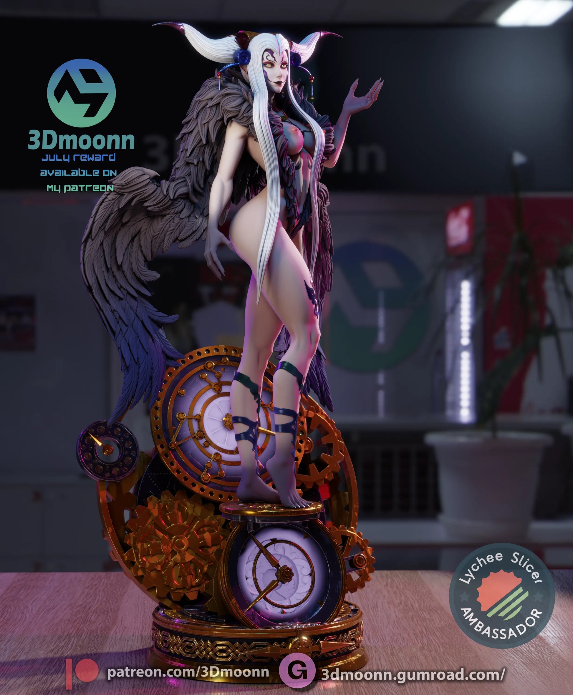 1:12 Sorceress of Space and Time | Anime Resin Garage Kit | 3Dmoonn