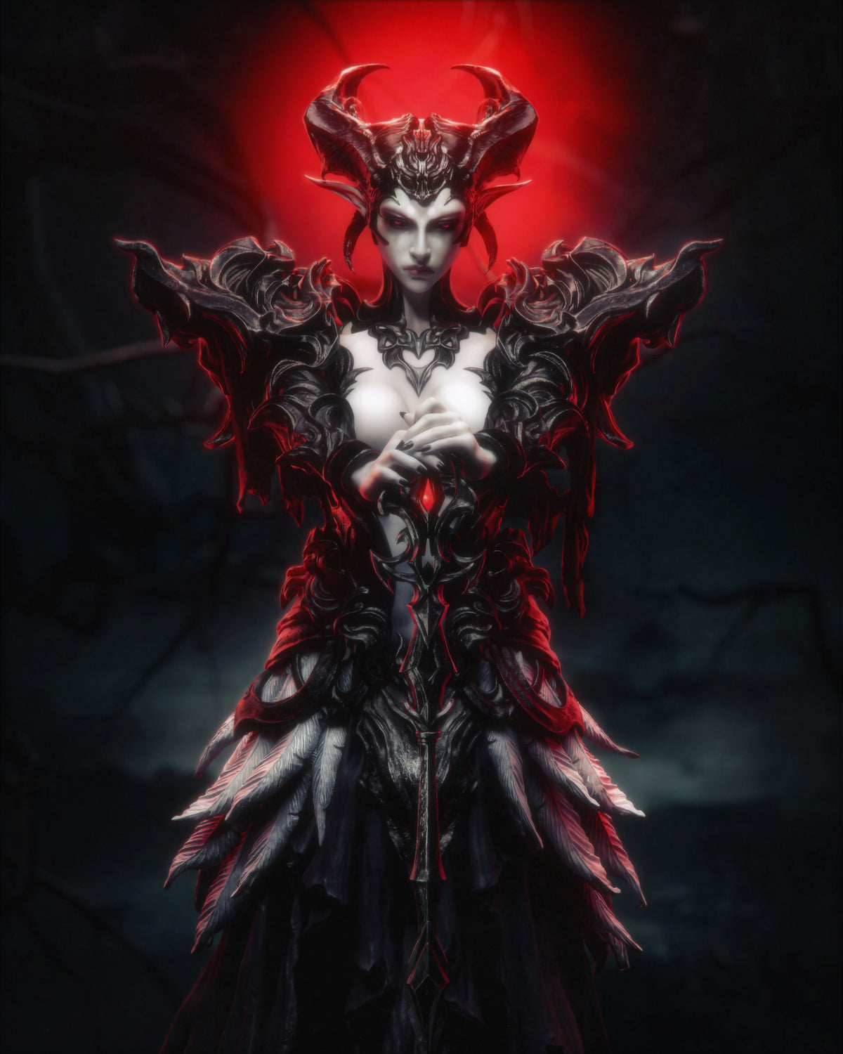 1:12 La Gran Matriarca del Inframundo | Figura en kit de resina impresa en 3D | CA 3D Studios