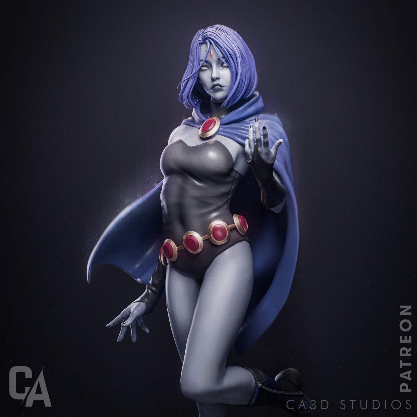 1:12 Shadow Sorceress | 3D Printed Resin Garage Kit Figure | CA 3D Studios