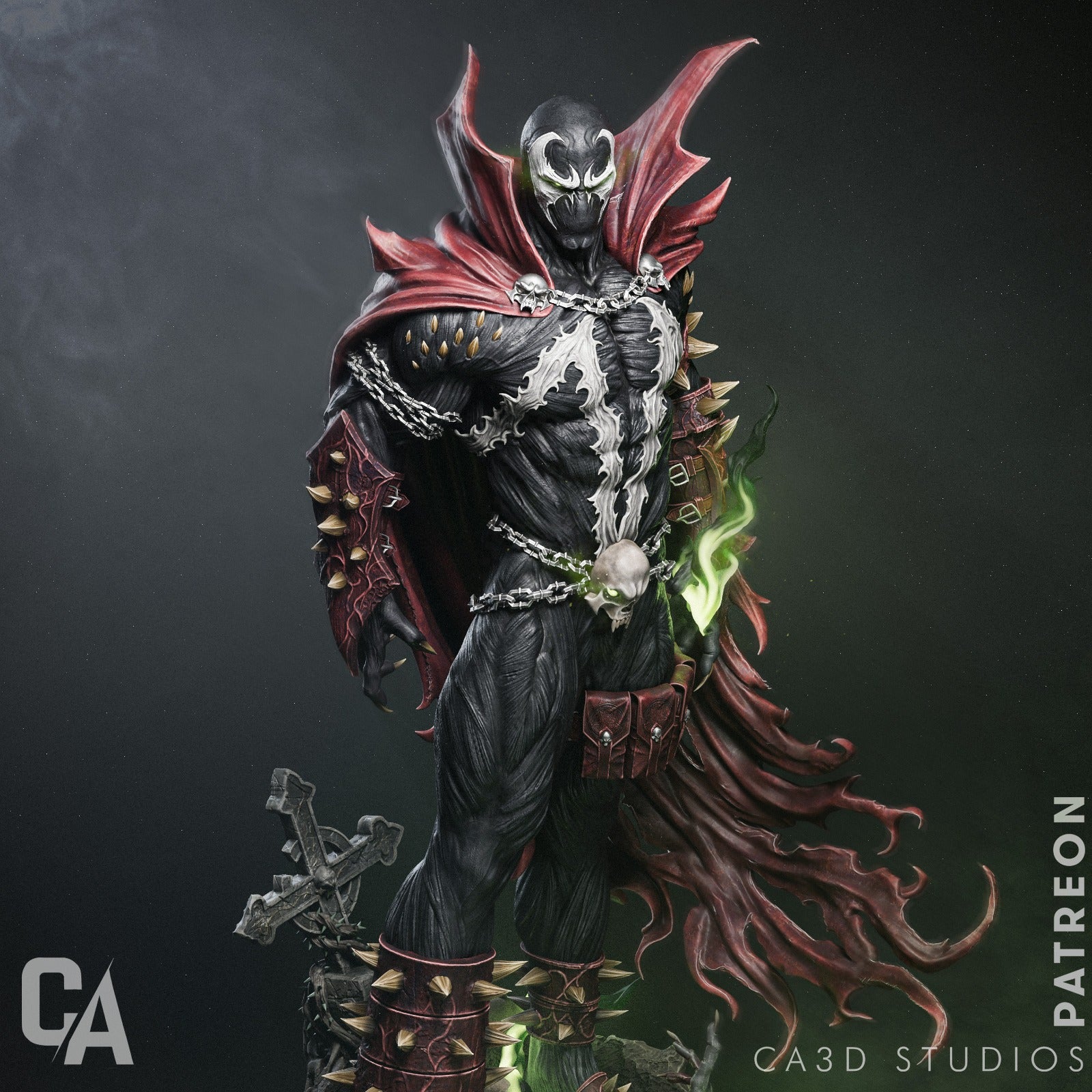 1:12 Hellspawn Antihero | 3D Printed Resin Garage Kit Figure | CA 3D Studios