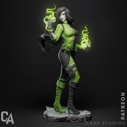 1:12 Green Energy Villain | 3D Printed Resin Garage Kit Figure | CA 3D Studios