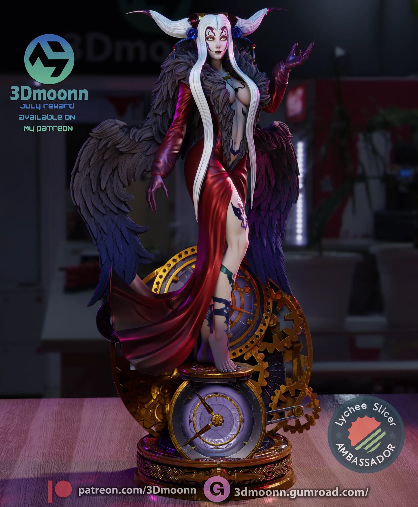 1:12 Sorceress of Space and Time | Anime Resin Garage Kit | 3Dmoonn