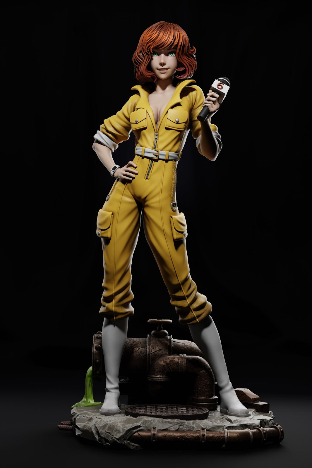 1:12 City Reporter | 3D Printed Resin Garage Kit Figure | CA 3D Studios