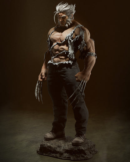 1:12 Feral Fighter | 3D Printed Resin Garage Kit Figure | CA 3D Studios