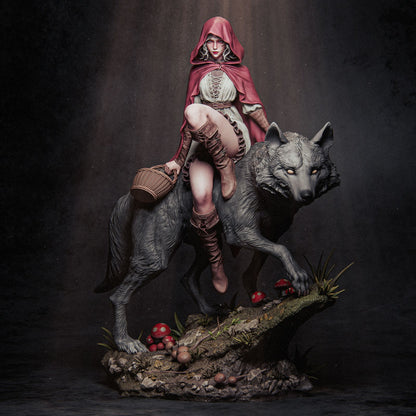 1:12 Red Riding Hood | 3D Printed Resin Garage Kit Figure | CA 3D Studios