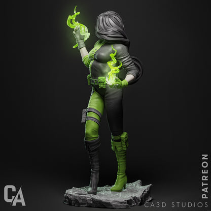 1:12 Green Energy Villain | 3D Printed Resin Garage Kit Figure | CA 3D Studios