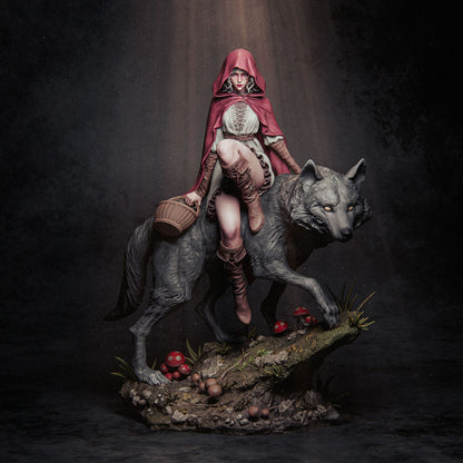 1:12 Red Riding Hood | 3D Printed Resin Garage Kit Figure | CA 3D Studios