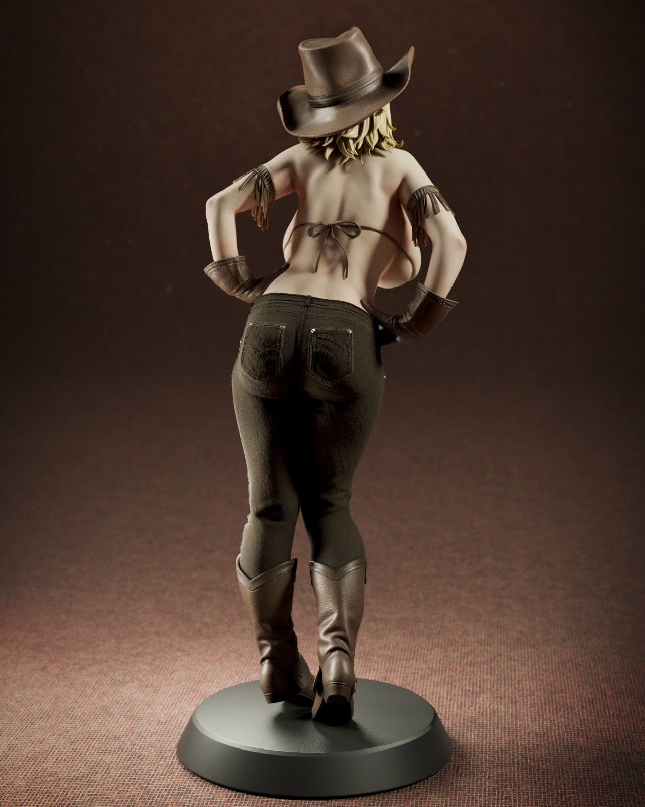 1:12 Confident Cowgirl Fighter | 3D Printed Resin Garage Kit Figure | CA 3D Studios