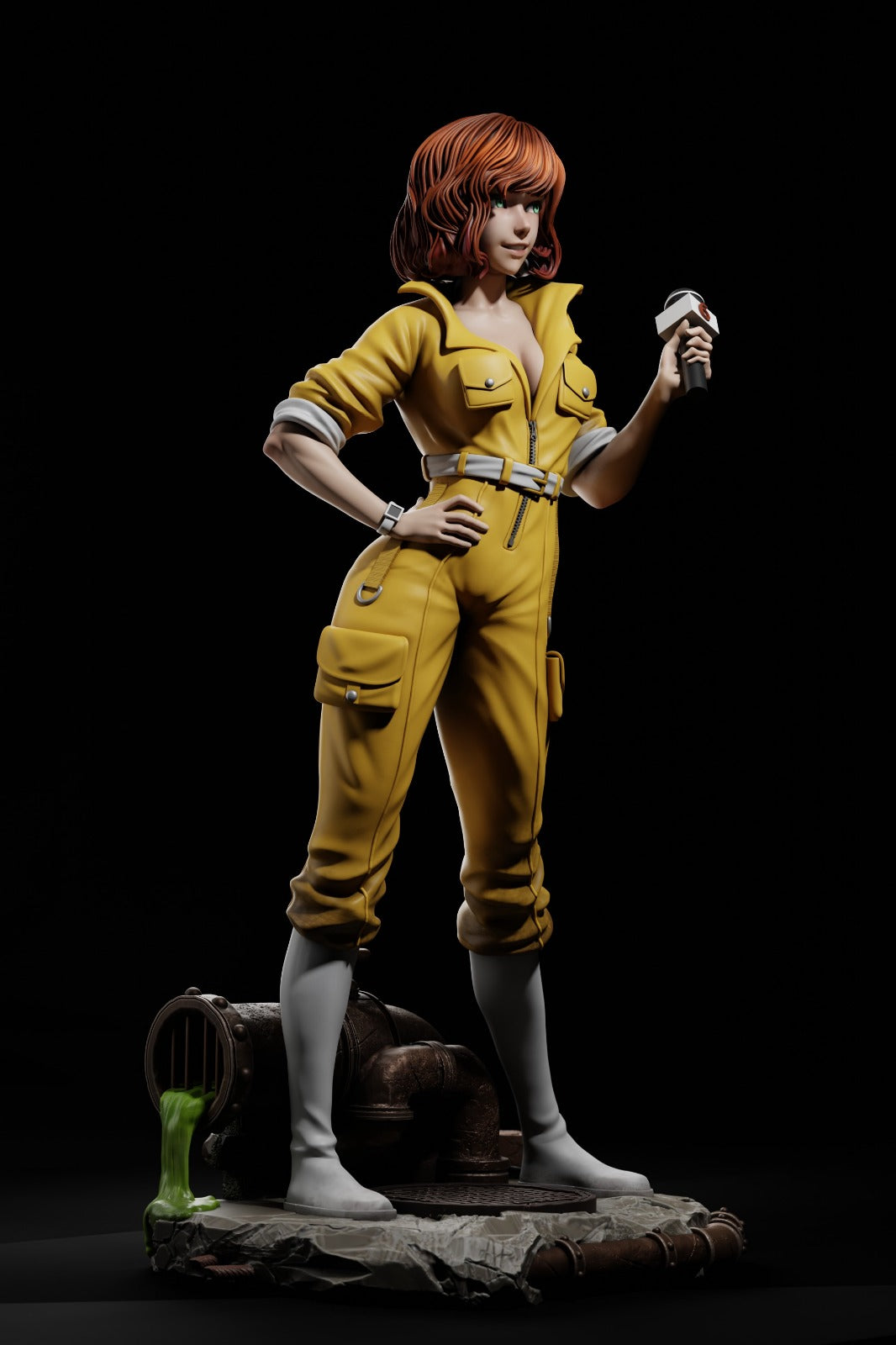 1:12 City Reporter | 3D Printed Resin Garage Kit Figure | CA 3D Studios