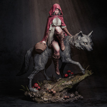 1:12 Red Riding Hood | 3D Printed Resin Garage Kit Figure | CA 3D Studios