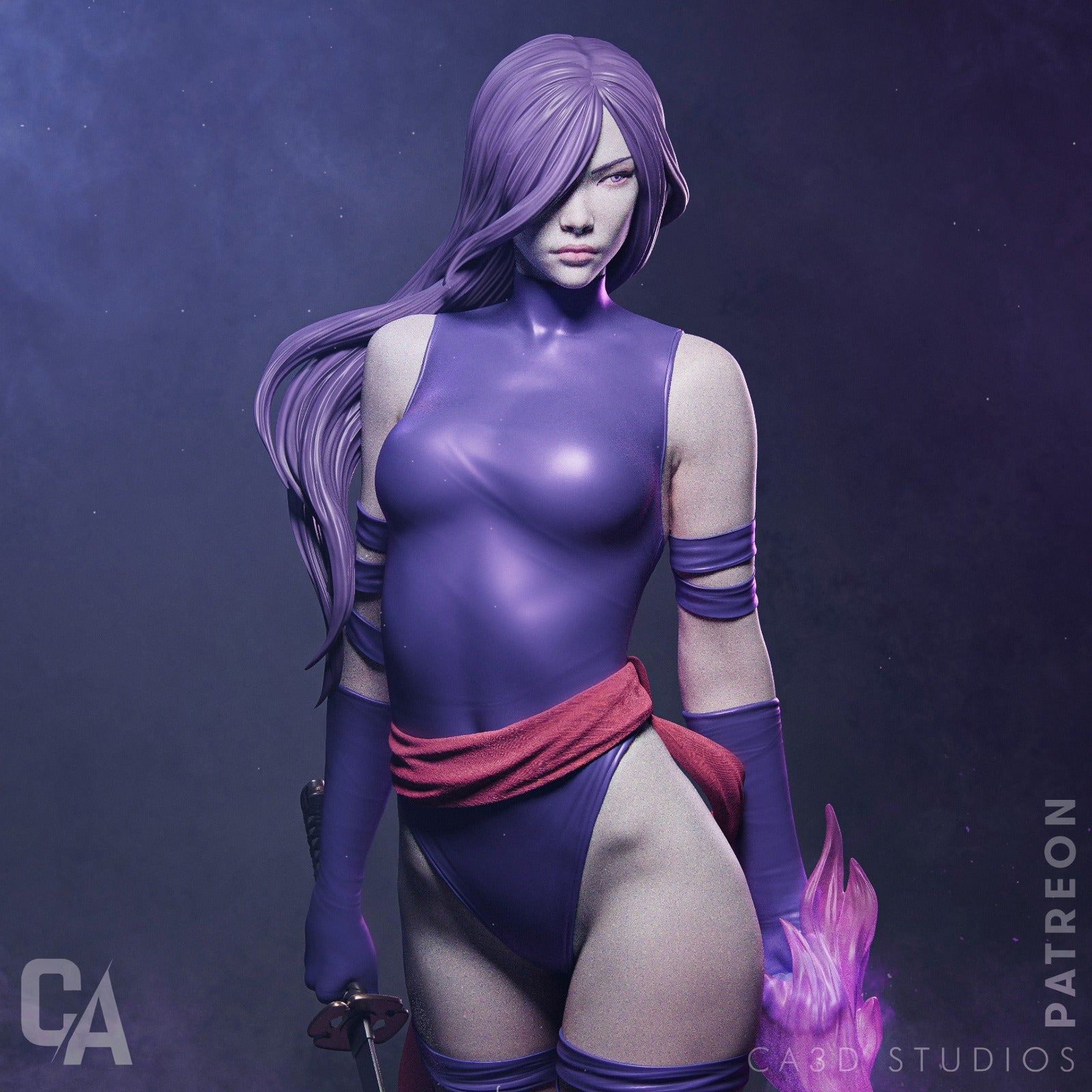1:12 Psychic Assassin | 3D Printed Resin Garage Kit Figure | CA 3D Studios