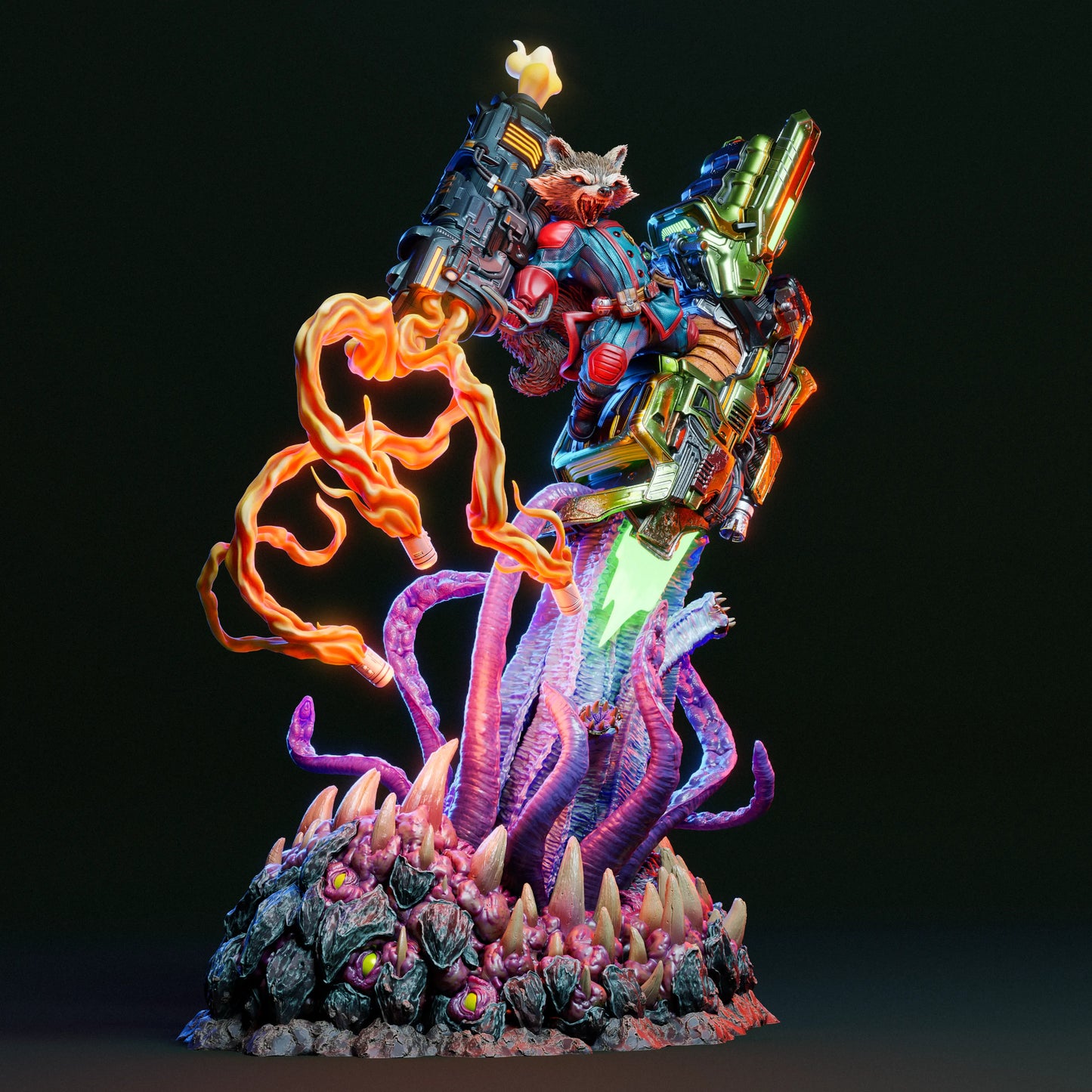 1:12 Trigger-Happy Galactic Mercenary | 3D Printed Resin Garage Kit Figure | CA 3D Studios - Tattles Told 3D