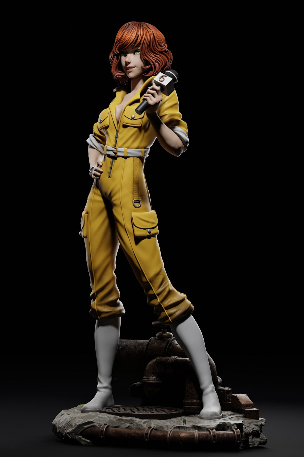 1:12 City Reporter | 3D Printed Resin Garage Kit Figure | CA 3D Studios