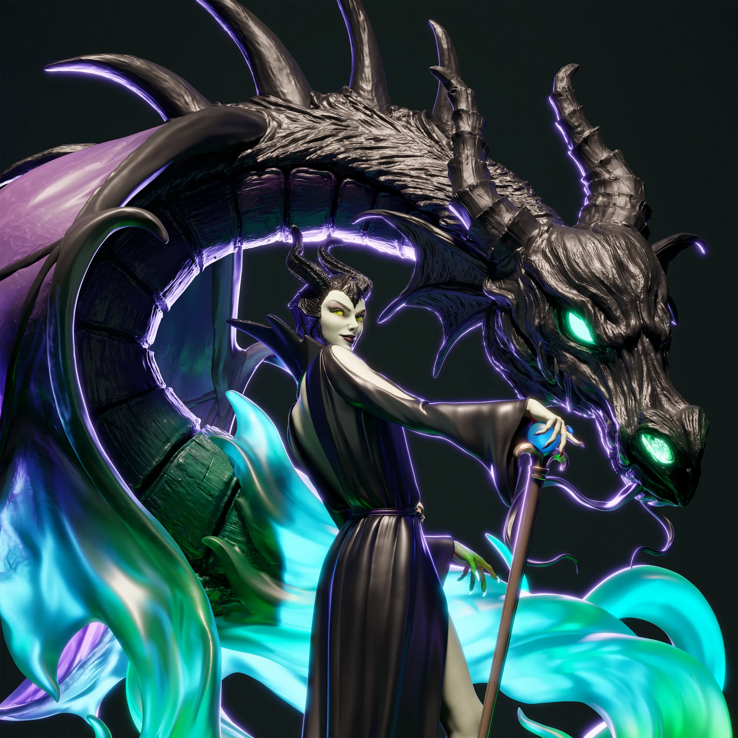 1:12 Malevolent Enchantress | 3D Printed Resin Garage Kit Figure | CA 3D Studios