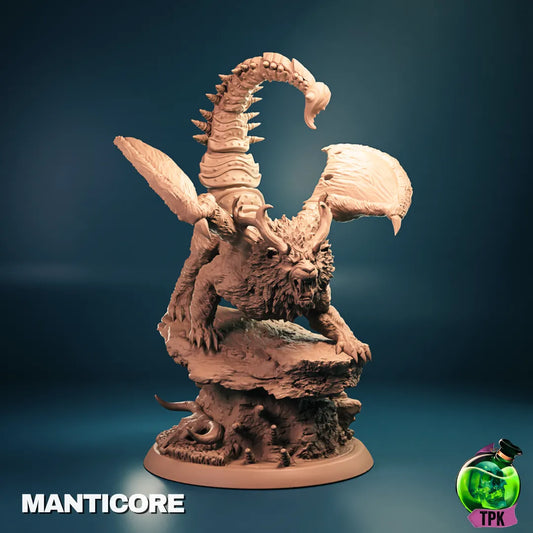 Manticore | Tabletop Gaming Mini | TPKLab - Tattles Told 3D