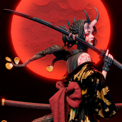 1:12 Oni Blood Moon | 3D Printed Resin Garage Kit Figure | CA 3D Studios