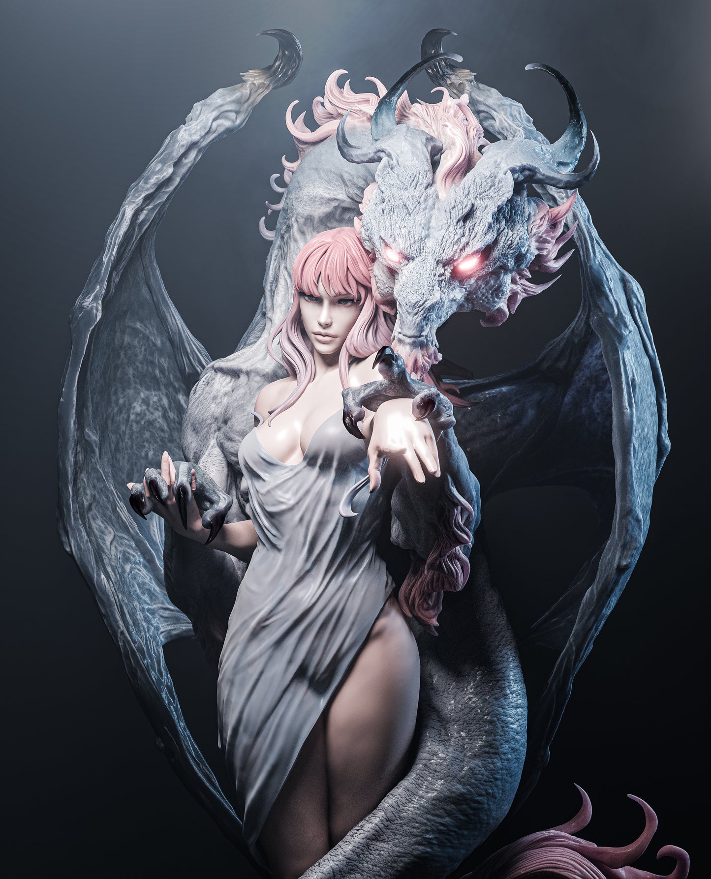 1:12 Dragon Lady | 3D Printed Resin Garage Kit Figure | CA 3D Studios