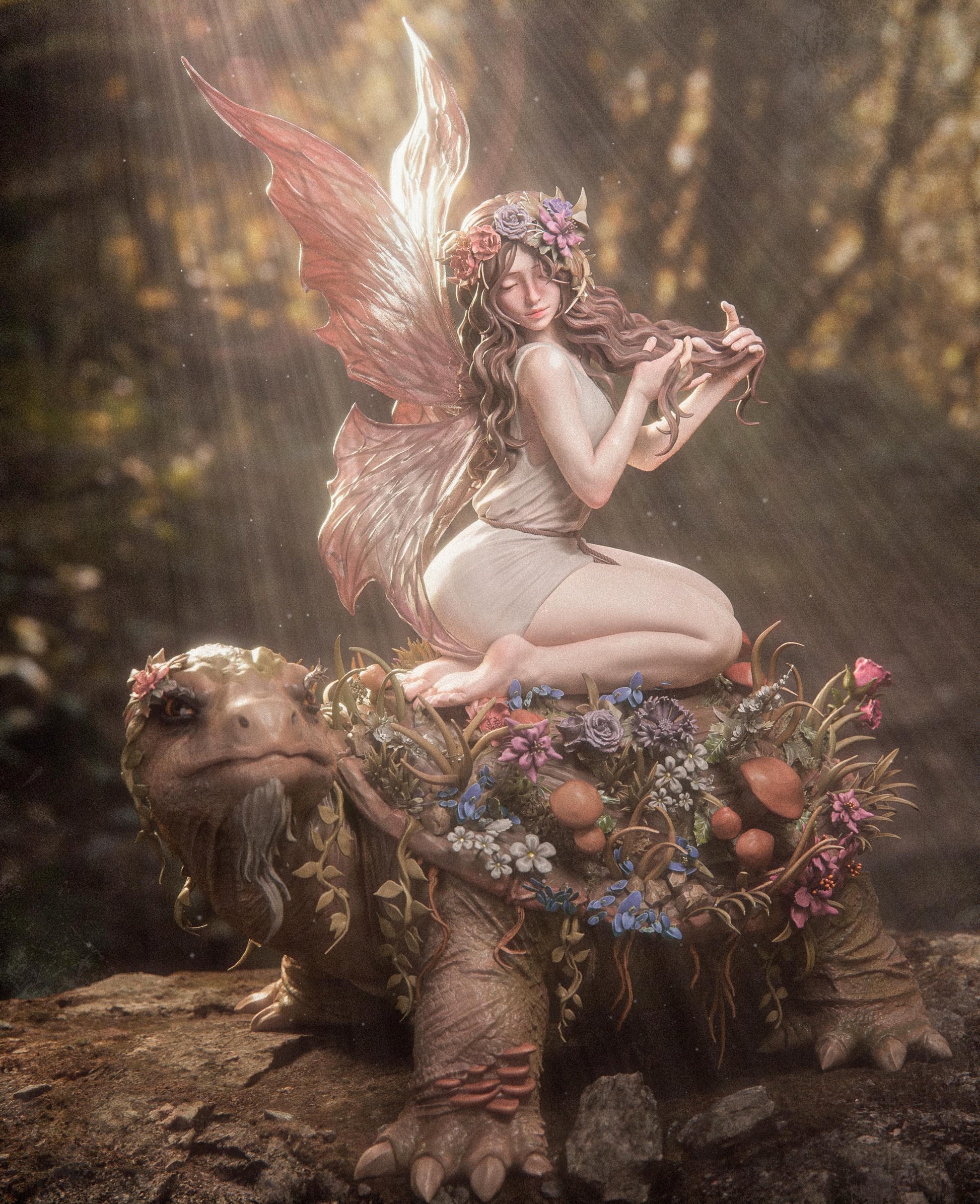 1:12 Fairy Blossom | Resin Garage Kit Original Character | CA 3D Studios