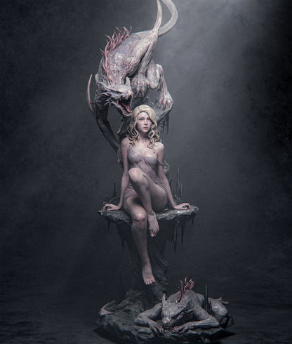 1:12 Elegy of the Wyrm | Resin Garage Kit Original Character | CA 3D Studios