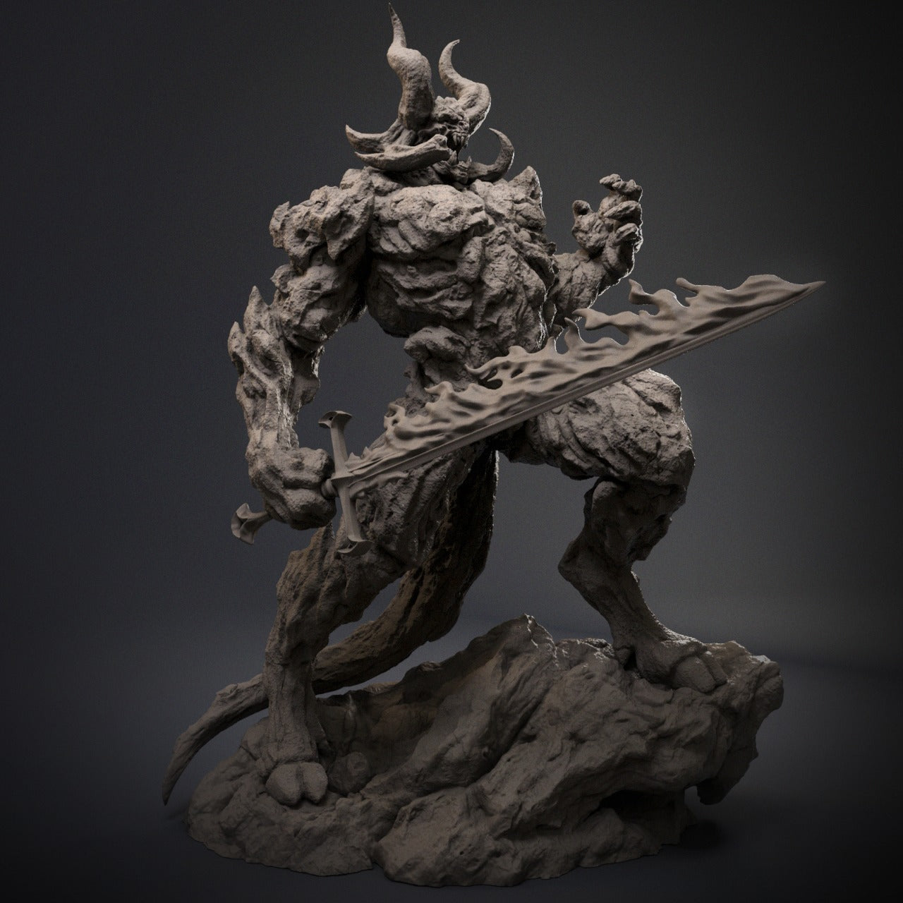 1:12 Norse Fire Giant Surtur | 3D Printed Resin Garage Kit Figure | CA 3D Studios