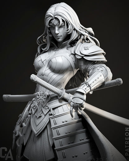 1:12 Samurai Amazonian | 3D Printed Resin Garage Kit Figure | CA 3D Studios
