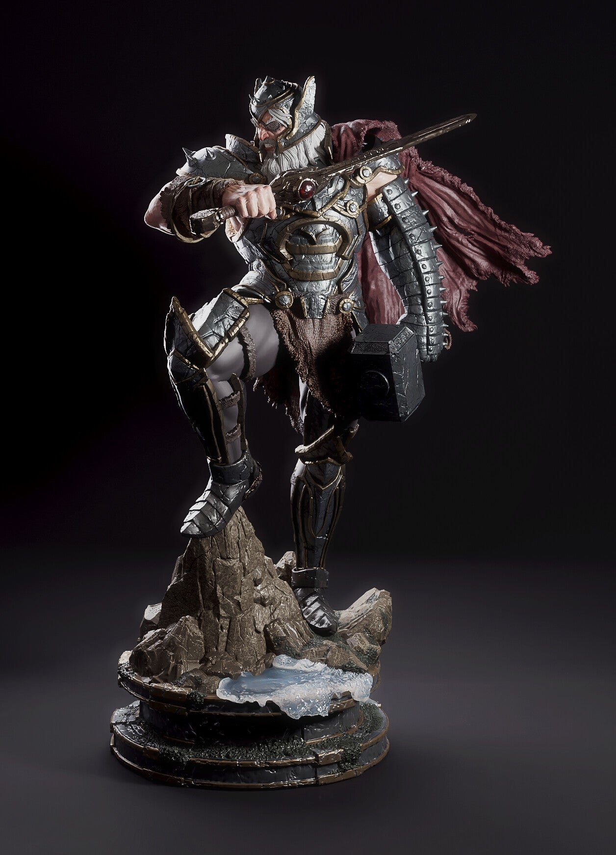 1:12 Lightning-Wielding Ruler | 3D Printed Resin Garage Kit Figure | CA 3D Studios