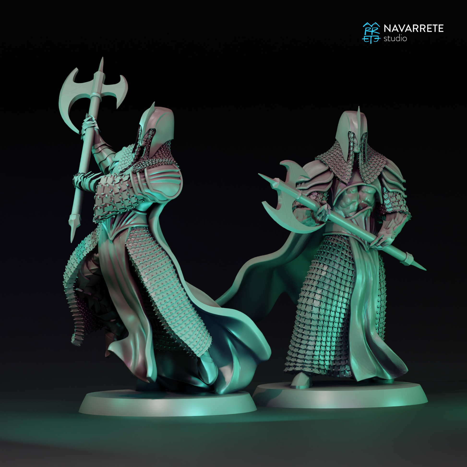 Detailed image of The Corrupted tabletop gaming miniature from Navarrete Studio by Tattles Told 3D, showcasing its detailed sculpt and design.