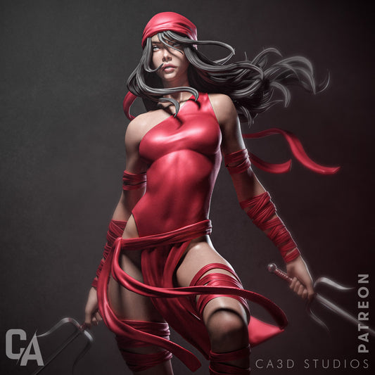 1:12 Scarlet Assassin | 3D Printed Resin Garage Kit Figure | CA 3D Studios