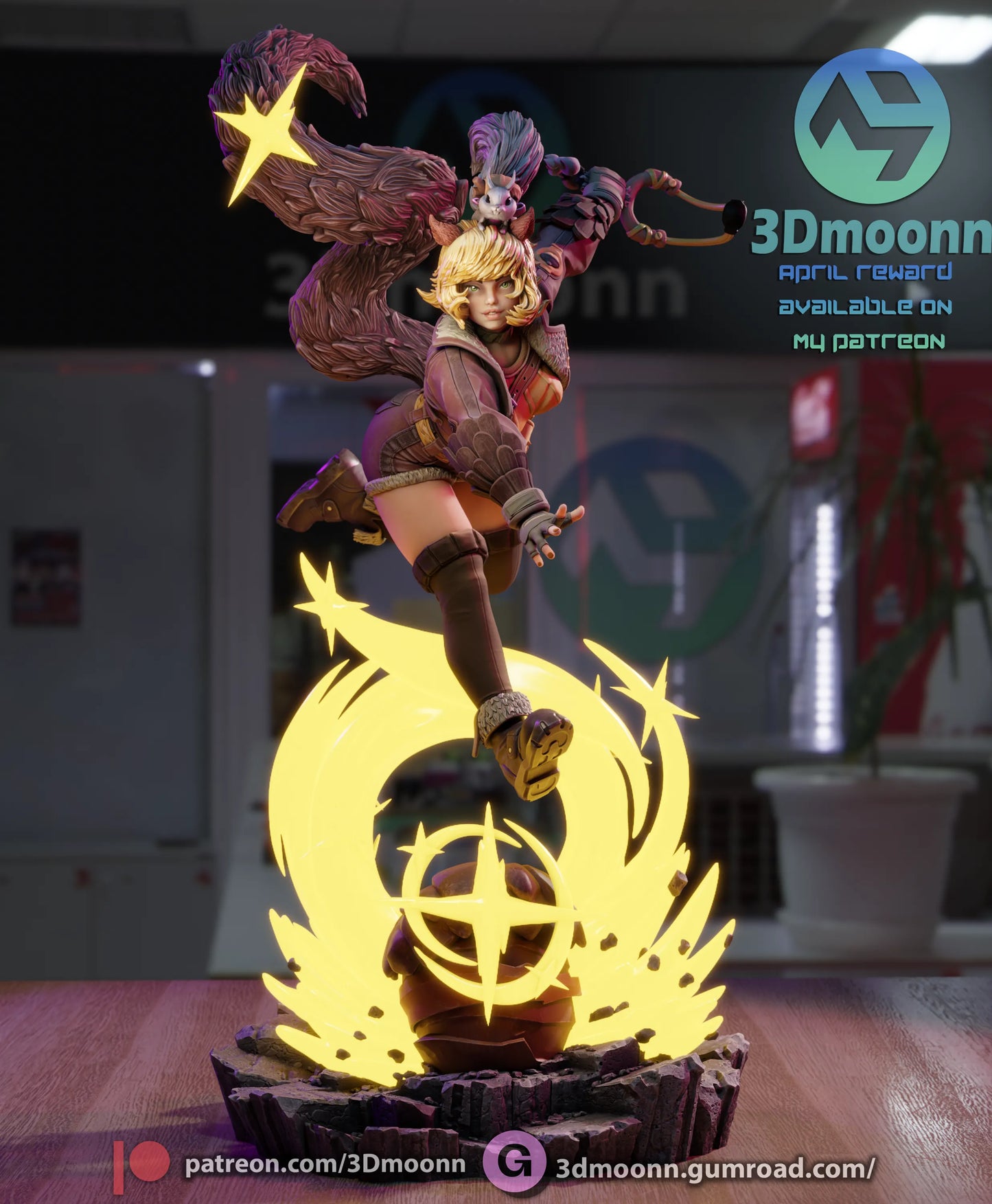 1:12 Girl With a Slingshot | Resin Garage Kit | 3Dmoonn