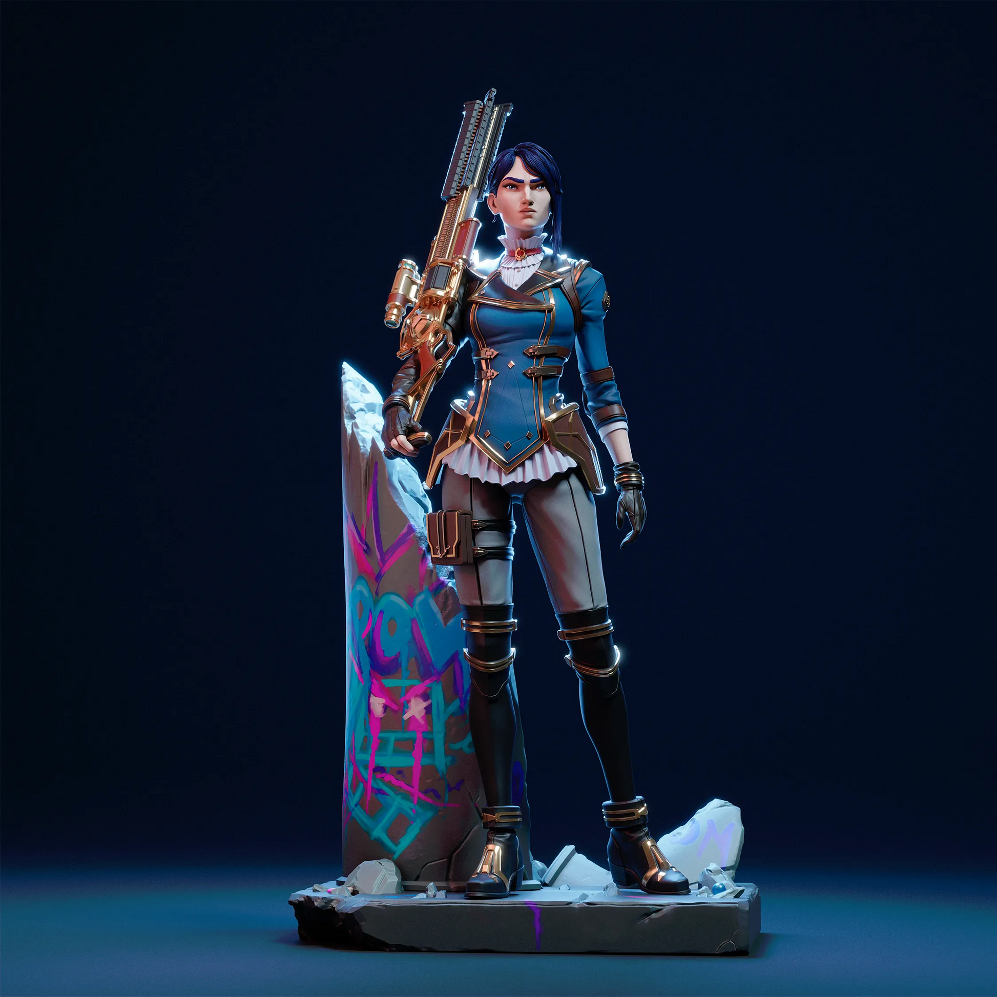 1:12 Hextech Marksman | Resin Garage Kit Figure Show Game Fan Art | CA 3D Studios