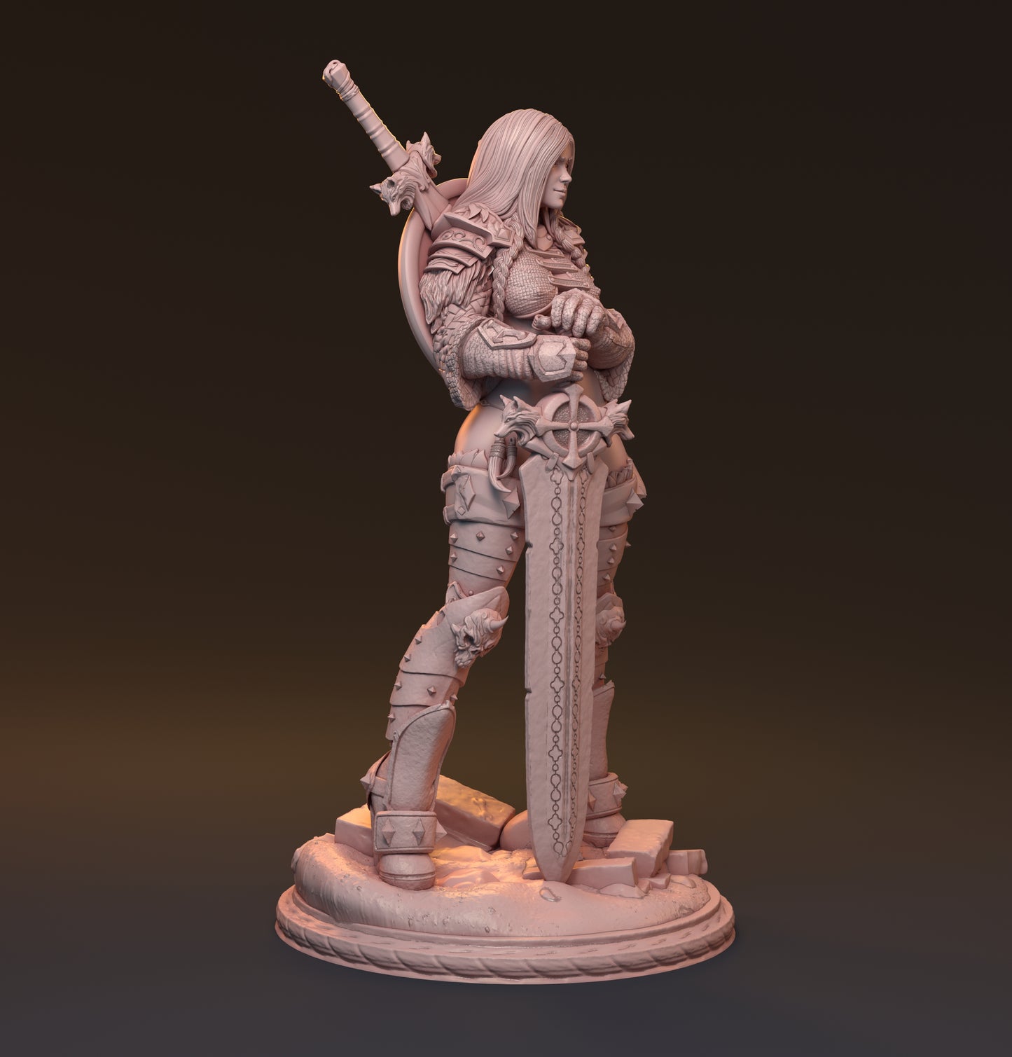 Gaedel and Bastor-Tan, Pin Up Diorama | D&D TTRPG Miniature | Hardwitch Games