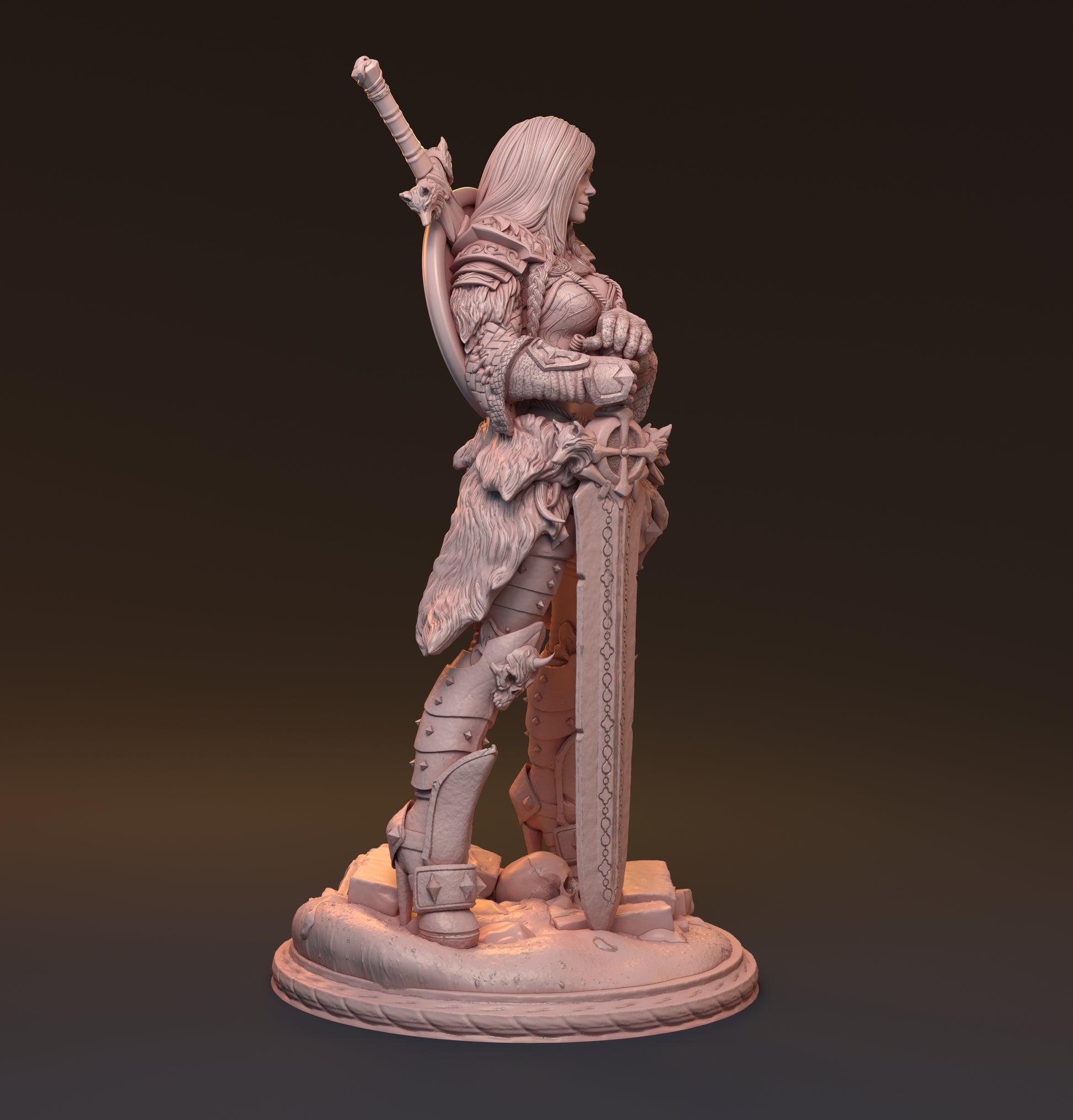 Gaedel and Bastor-Tan, Pin Up Diorama | D&D TTRPG Miniature | Hardwitch Games