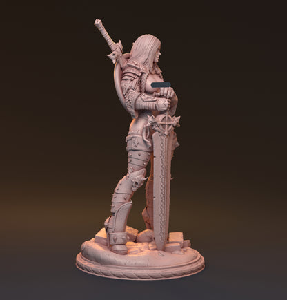 Gaedel and Bastor-Tan, Pin Up Diorama | D&D TTRPG Miniature | Hardwitch Games