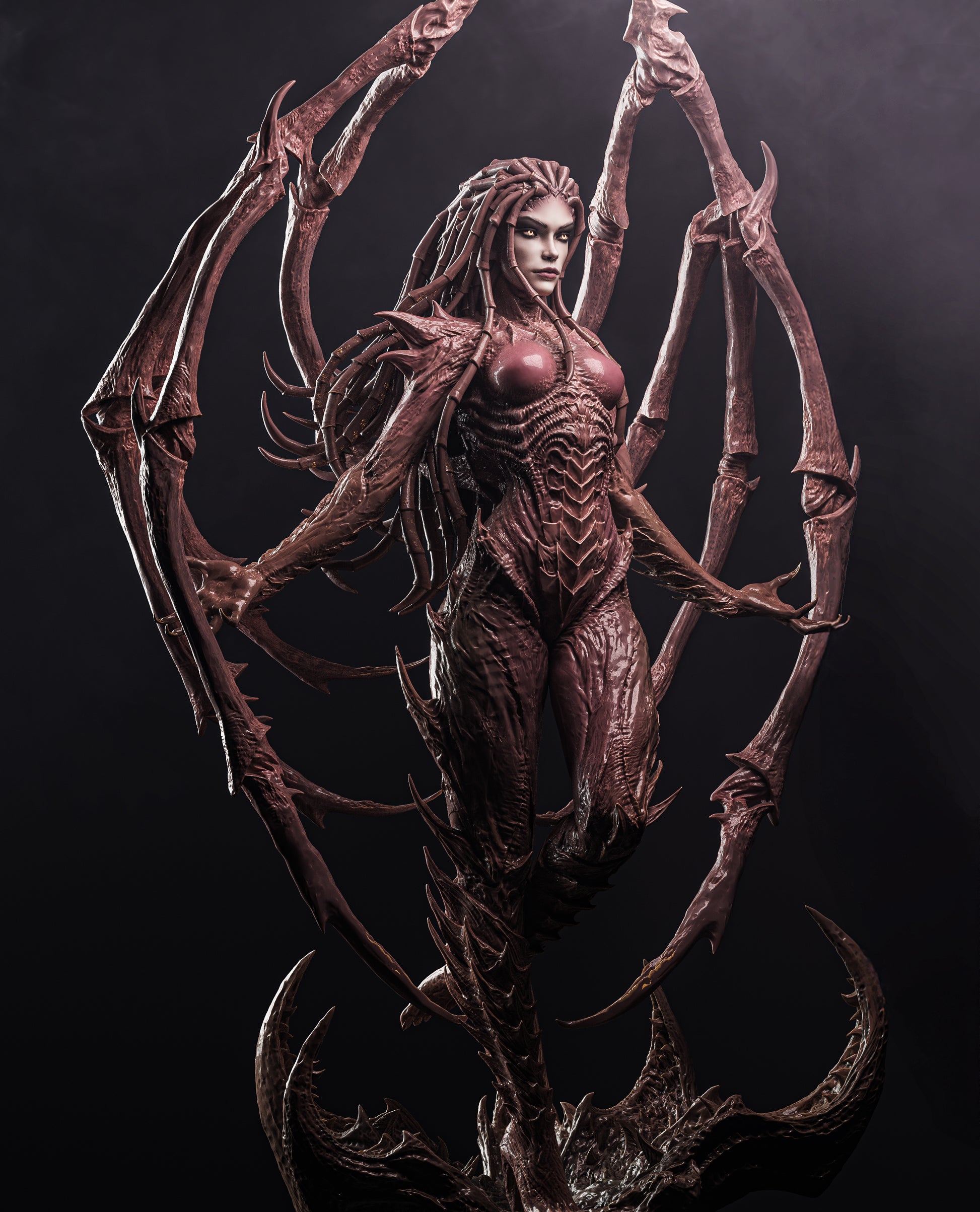1:12 Alien Hive Queen | 3D Printed Resin Garage Kit Figure | CA 3D Studios