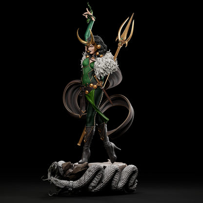 1:12 Trickster Goddess | 3D Printed Resin Garage Kit Figure | CA 3D Studios