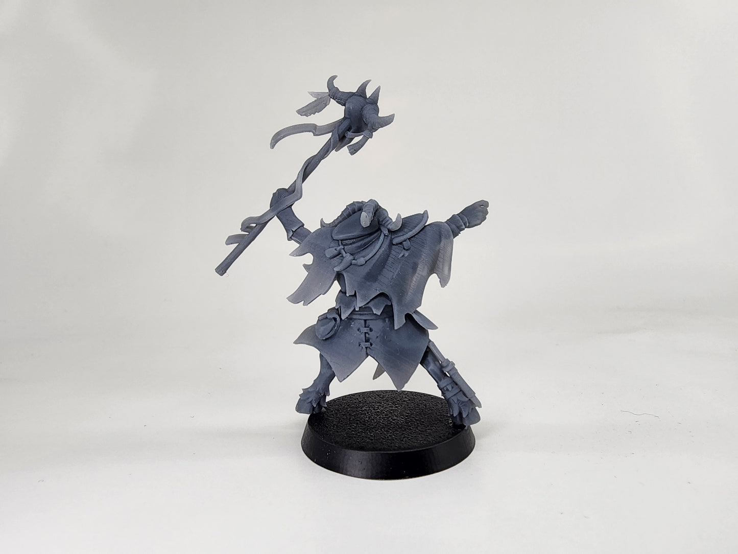 Beastman Shaman | D&D TTRPG Miniature | Manuel Boria