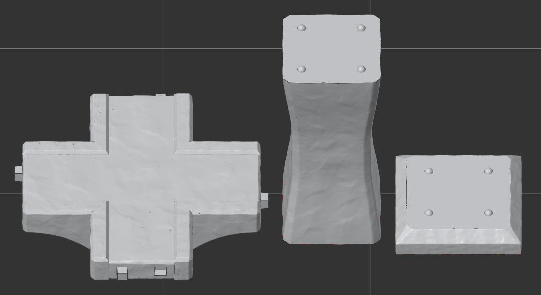 Stone Bridge Pathways Modular Terrain | Tabletop Gaming Mini | TPKLab - Tattles Told 3D