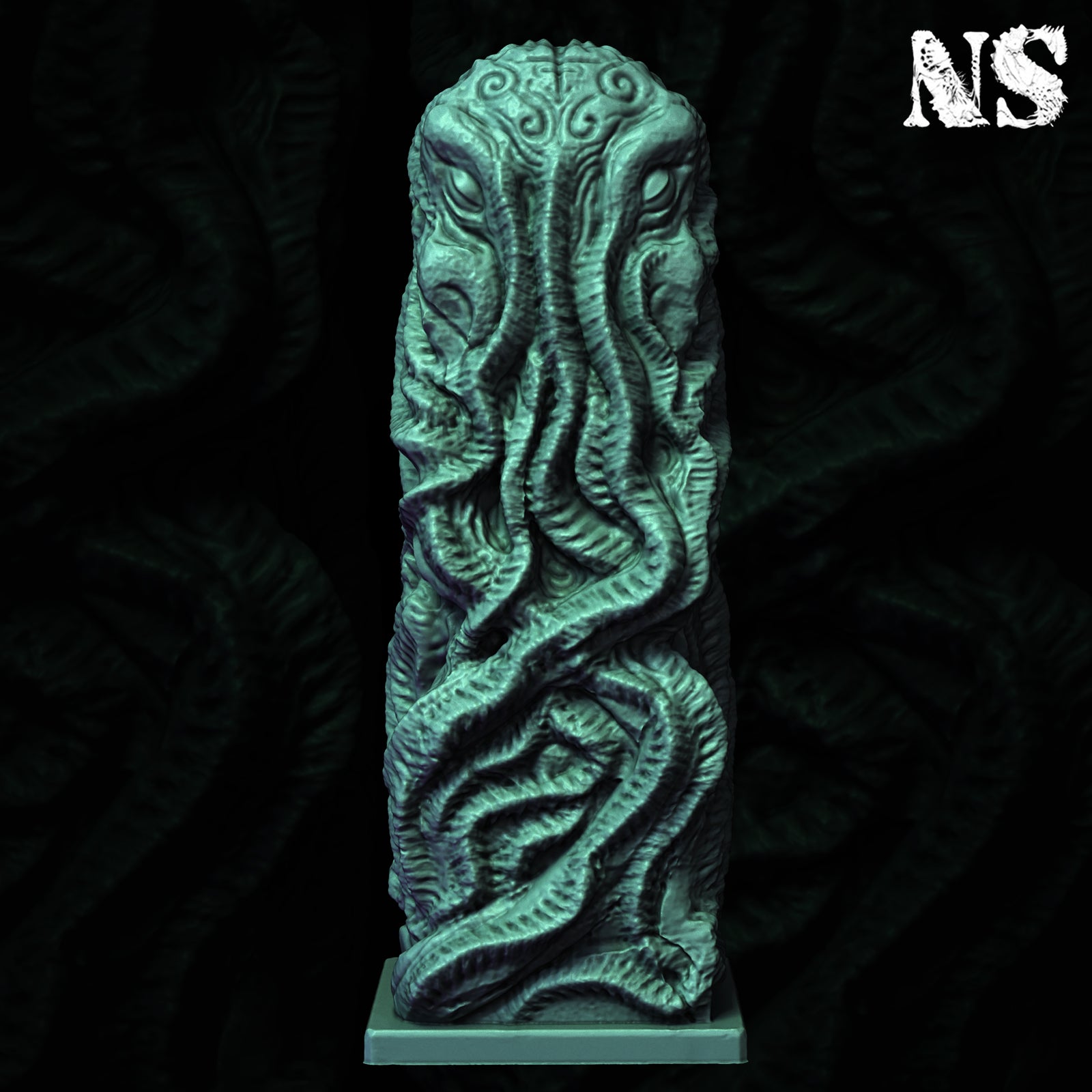 Cult of Cthulhu Effigy 130mm | Cultist, Lovecraft, Elder God | D&D Cosmic Horror Fantasy | NS Miniatures