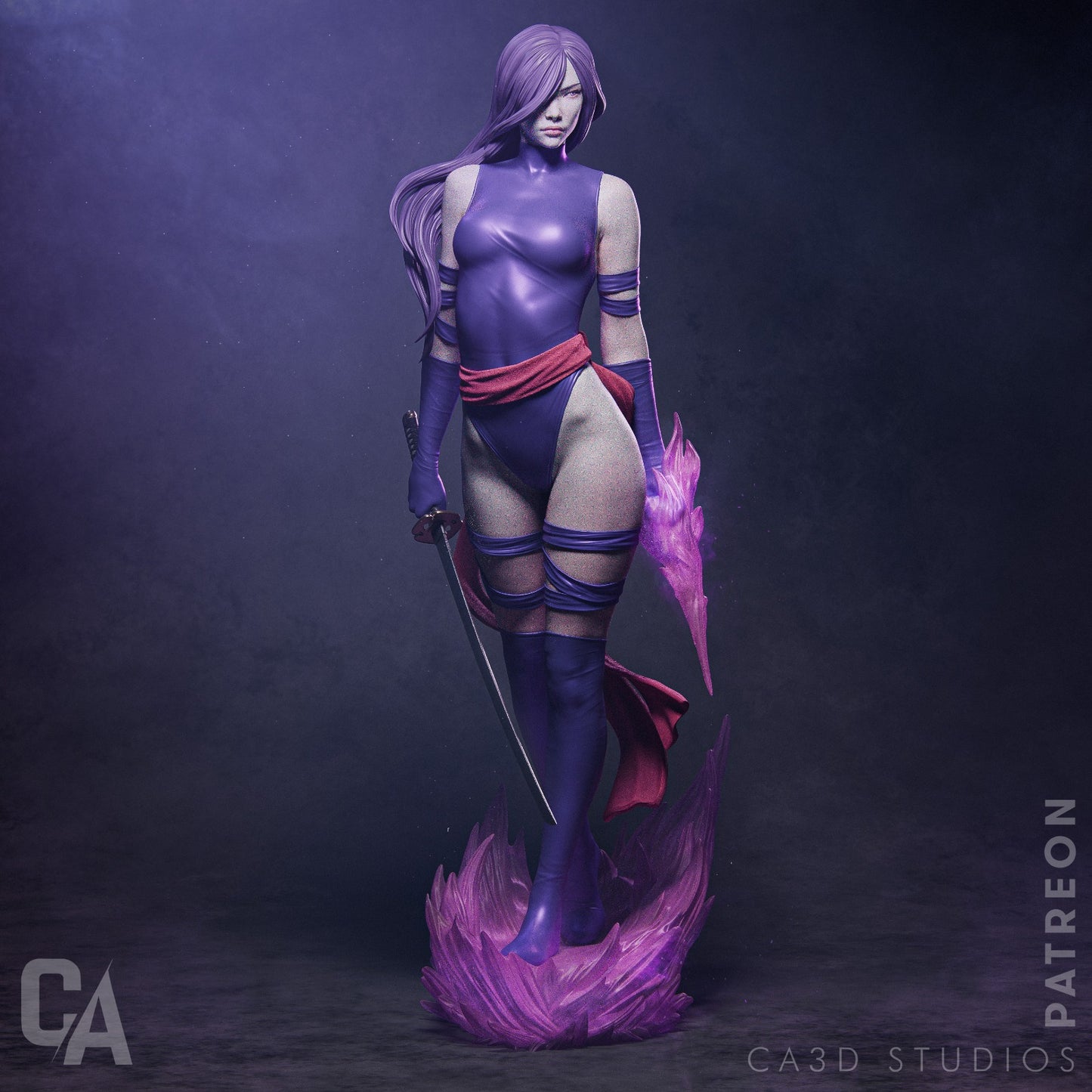 1:12 Psychic Assassin | 3D Printed Resin Garage Kit Figure | CA 3D Studios