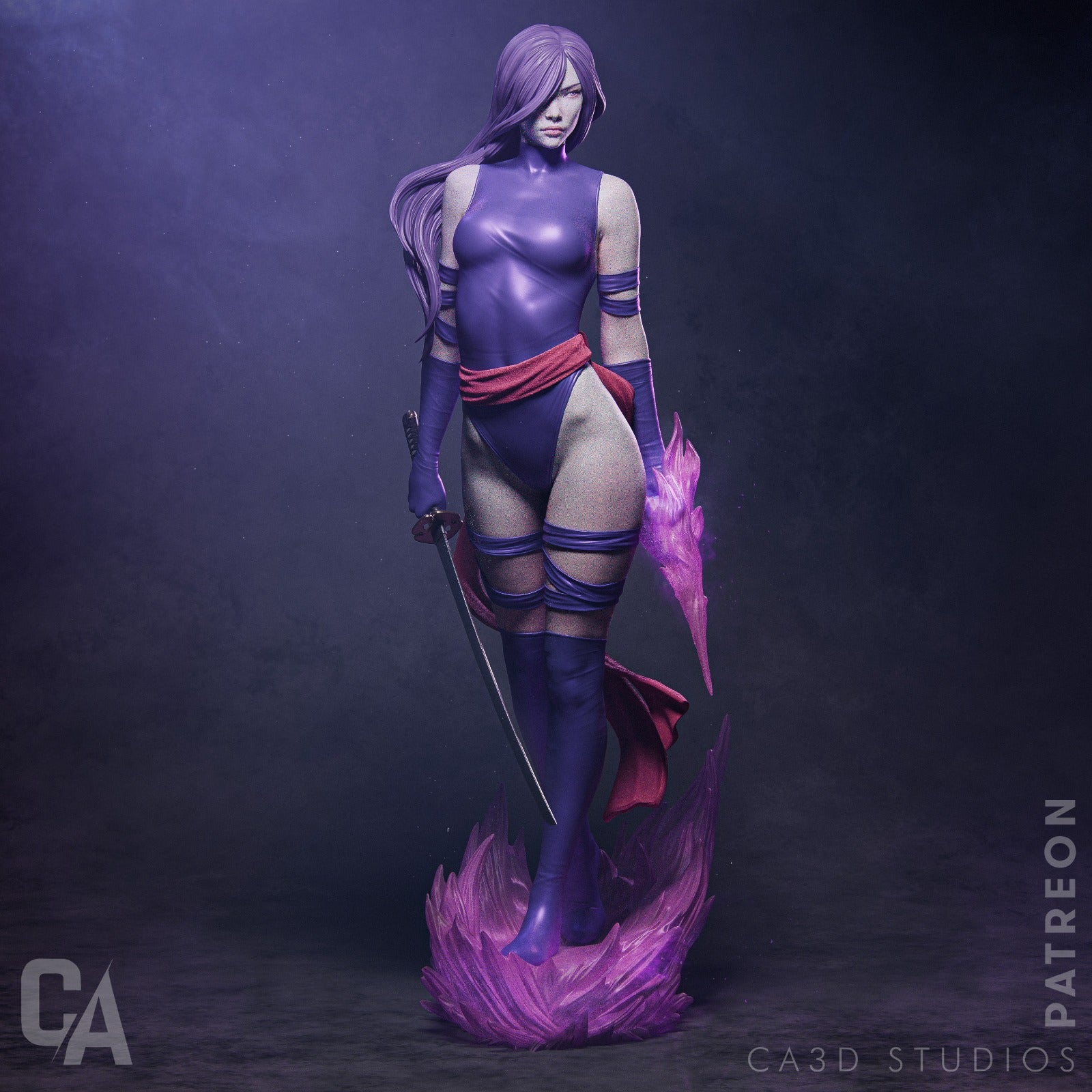 1:12 Psychic Assassin | 3D Printed Resin Garage Kit Figure | CA 3D Studios