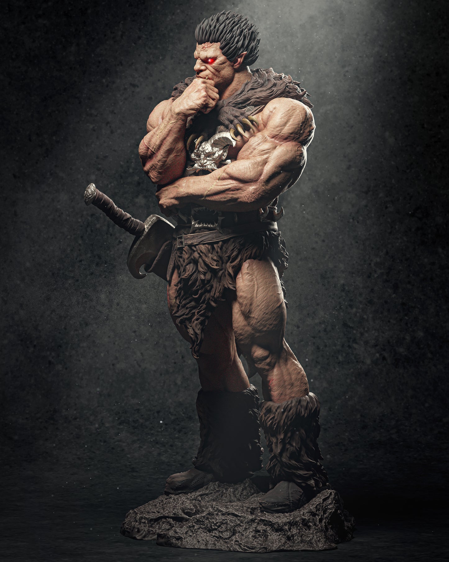1:12 Brutal Demon Warrior | 3D Printed Resin Garage Kit Figure | CA 3D Studios