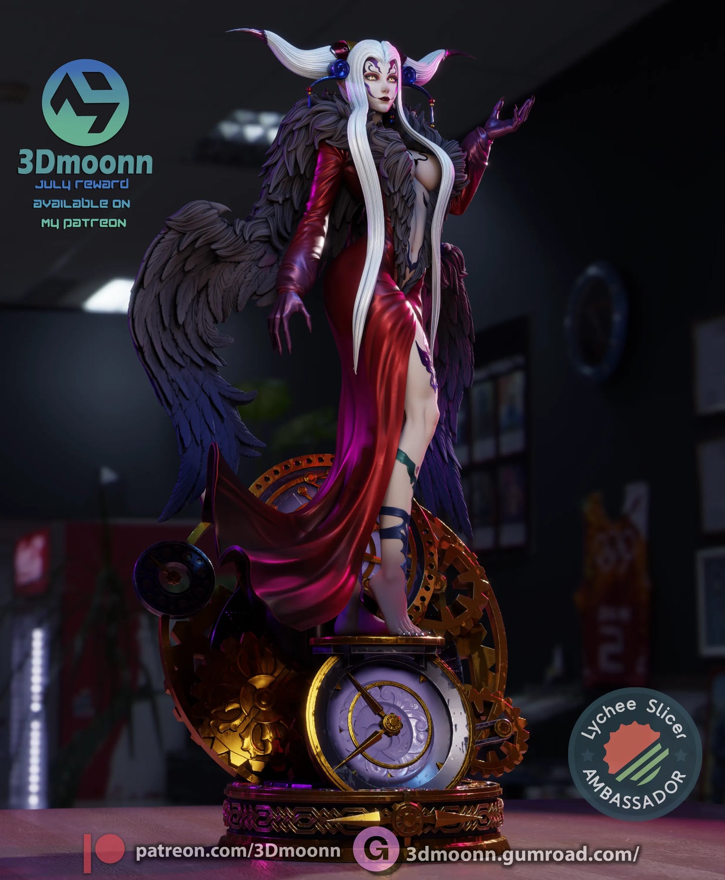 1:12 Sorceress of Space and Time | Anime Resin Garage Kit | 3Dmoonn