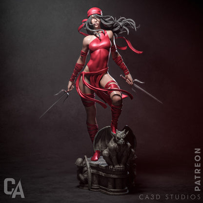 1:12 Scarlet Assassin | 3D Printed Resin Garage Kit Figure | CA 3D Studios