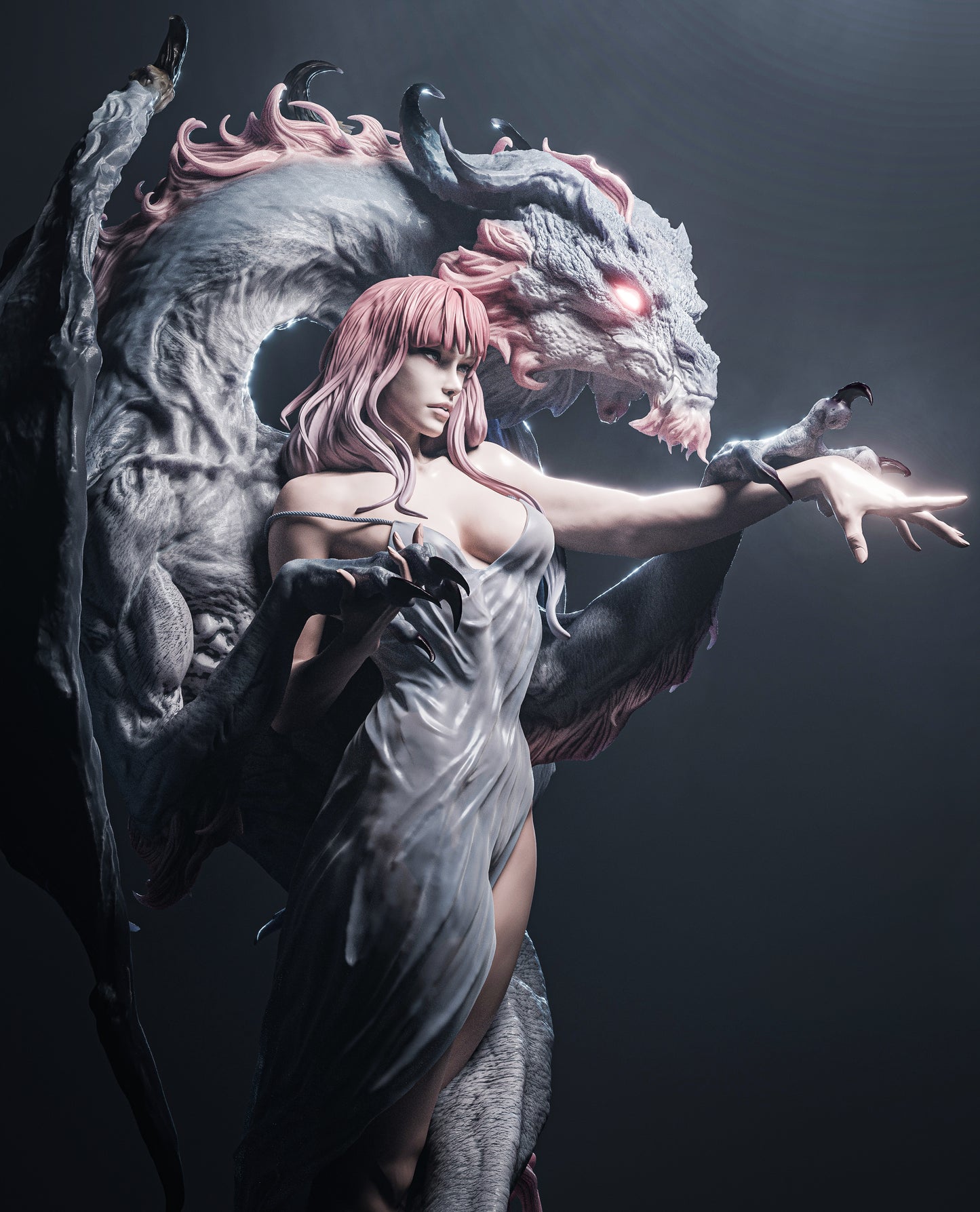 1:12 Dragon Lady | 3D Printed Resin Garage Kit Figure | CA 3D Studios
