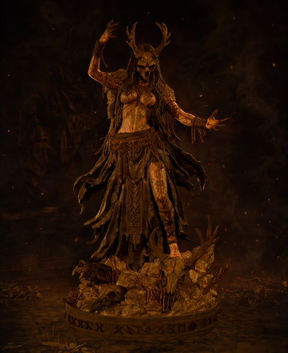 1:12 Norse Witch | 3D Print Resin Garage Kit Figure | CA 3D Studios