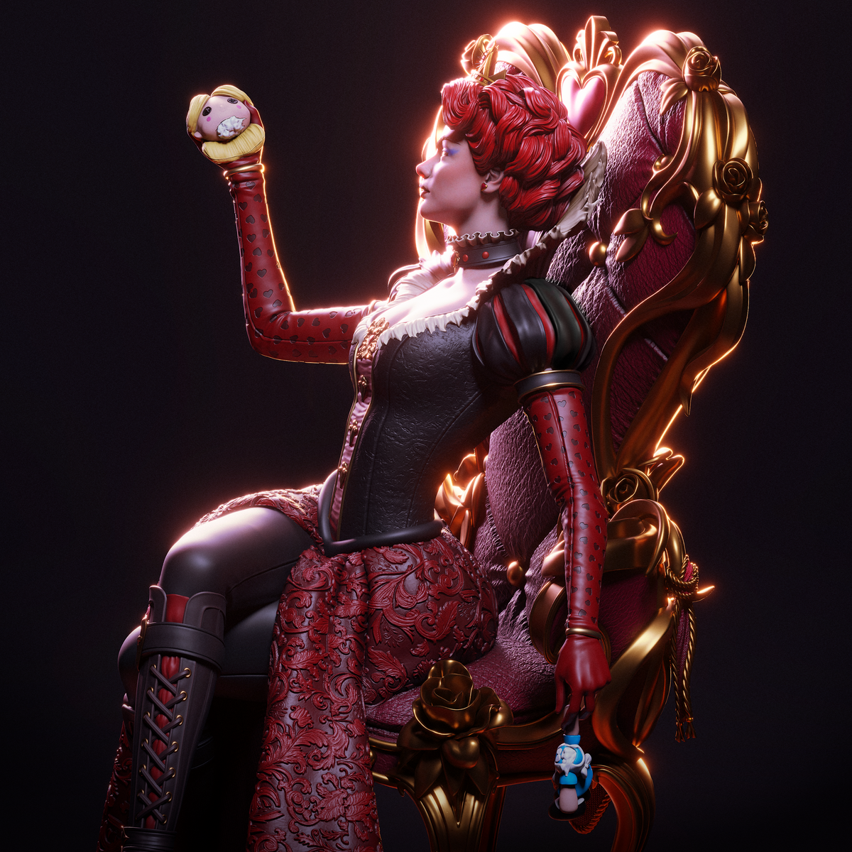 1:12 La Gran Matriarca del Inframundo | Figura en kit de resina impresa en 3D | CA 3D Studios